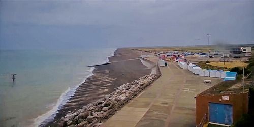 Plage d'Onival. Panorama de la mer. Webcam