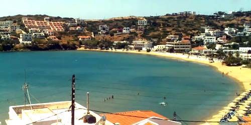 Basti beach sull'isola di Andros Webcam