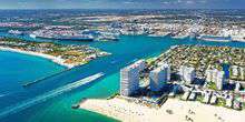 Blick auf die Stadt von einer Höhe Webcam - Fort Lauderdale