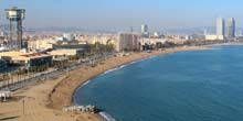 Vista delle spiagge dall'Hotel W Barcelona Webcam - Barcellona