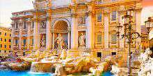 Vue de la fontaine de Trevi Webcam - Rome