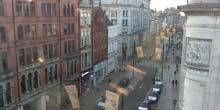 St Mary's Street, biegt in die Wood Street ein Webcam - Cardiff