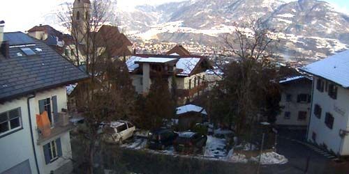 Blick auf die Stadt vom Dorf Marlengo Webcam - Meran