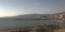 Einfahrt in den Seehafen Webcam - Genua