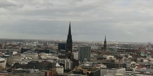 Via Englische Planke. Panorama della città. Webcam