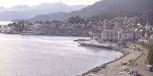 Embarcadère avec des montagnes en arrière-plan Webcam - Molde