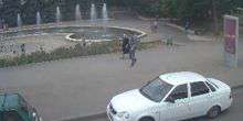 Brunnen auf Ordzhonikidze Straße Webcam - Pjatigorsk
