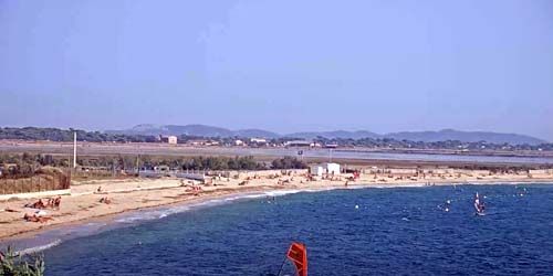 L'Almanard Strand, Panorama der Bucht Webcam - Hyeres