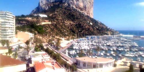 Ifach Rock in Calpe, Hafen von Pesquera Webcam - Alicante