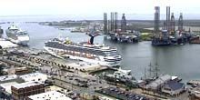 Terminal crociere nel porto marittimo Webcam - Galveston