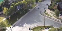 Incrocio delle strade Rechitskaya e Pisatel Smirnov Webcam - Brest