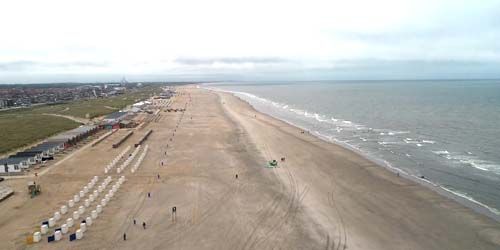 Küste mit Stränden von Katwijk aan Zee Webcam