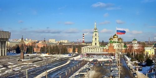 Piazza Lenin. Cremlino. Cattedrale dell'Assunzione Webcam