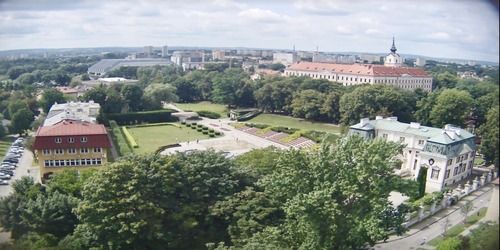 Palais Lubomirski. fontaine multimédia. Webcam