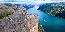Vue panoramique du Lysefjord Webcam - Forsand
