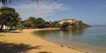 Le palme e la spiaggia dei Caraibi Webcam - Guanaja