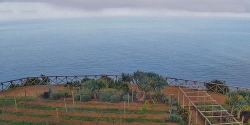 Panorama dell'Oceano Atlantico. Telecamera PTZ Webcam - Santana