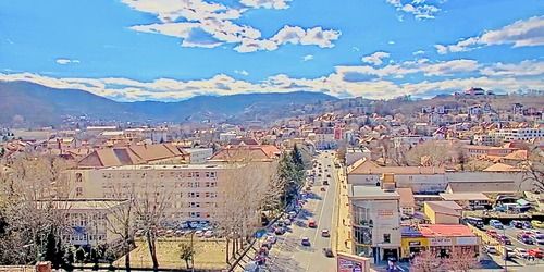 Panorama der Stadt 360 Grad. Rotationskamera. Webcam - Brasov