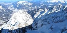 Panorama dalla cima di Zugspitze Webcam