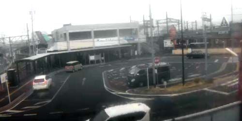 Parking devant la gare de Kasamatsu Webcam - Miyazu