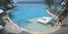Pool auf der Insel Commando Webcam