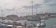 Yachts privés dans le port de Saint Barthelemy Webcam