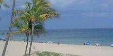 Plage de sable avec palmiers Webcam - Miami