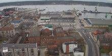 Seehafen am Ufer der Kurischen Lagune Webcam - Klaipeda