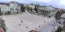 Vista quadrata di Teatralnaya dall'alto Webcam - Ternopol