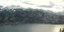 Panorama del lago di Thun, Alpi dell'Emmental Webcam