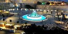 Iconica fontana Tritone Webcam - La Valletta