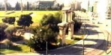 Triumphbogen von Hadrian, Tempel des olympischen Zeus Webcam - Athen
