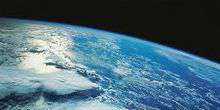 Ansicht von Erde von Satelliten Webcam