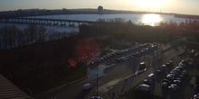 Pont central et parking Webcam - Dnepr (Dnepropetrovsk)