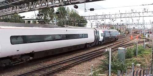Züge im Vorort Crewe Webcam